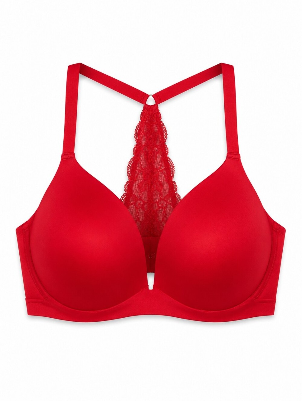 aerie Red Lace Racerback Molded T-Shirt Bra – Size 36DDD GUC